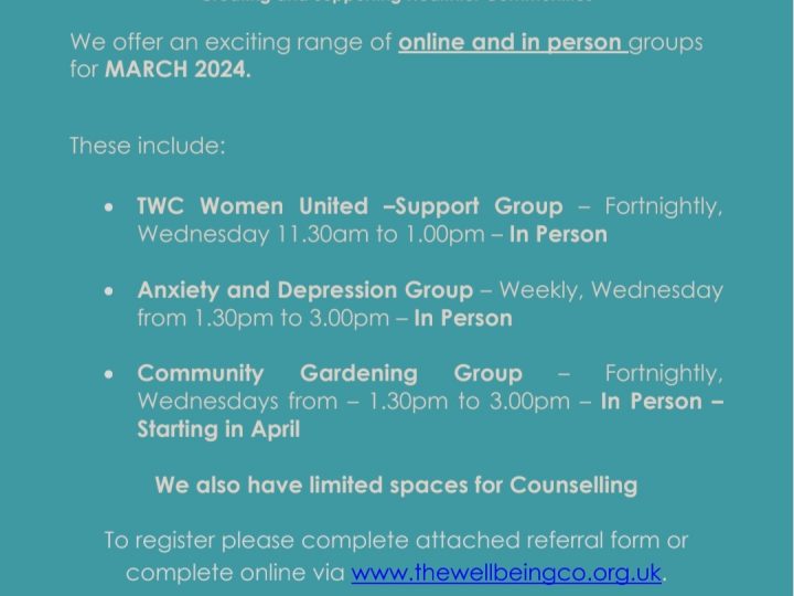 Timetable of Activities – April 2025